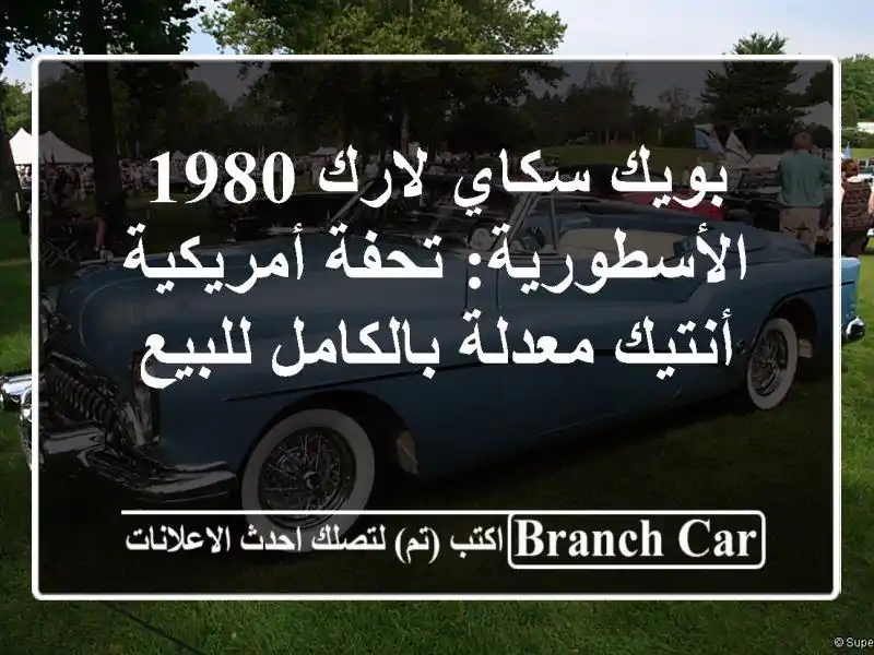 بويك سكاي لارك 1980 الأسطورية: تحفة أمريكية أنتيك...