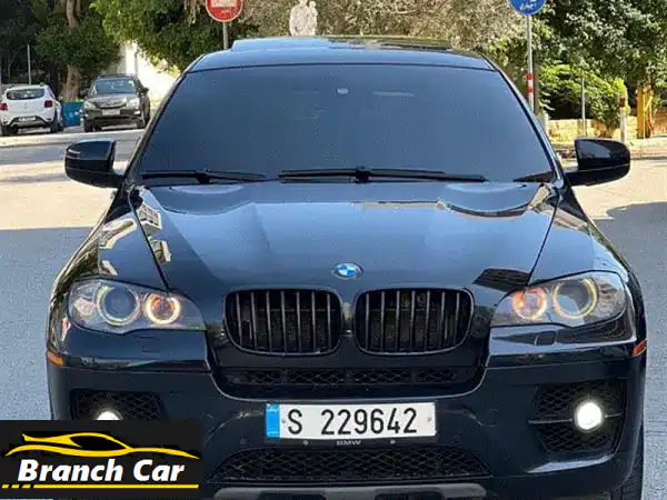 BMW X6 2009 توين تيربو V8 فل كامل | جلد أحمر مميز ونظافة...