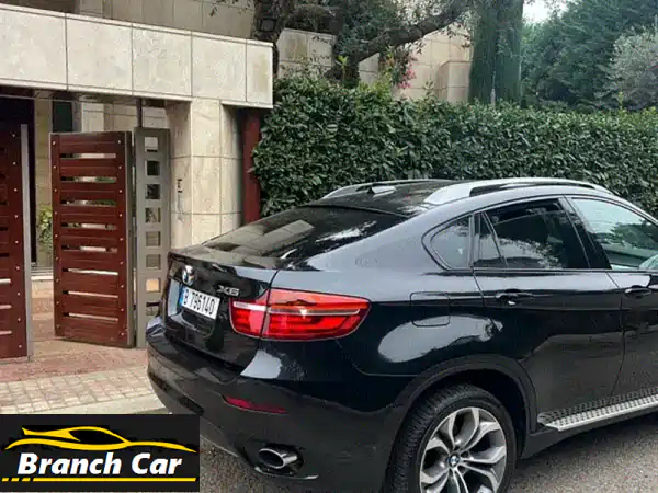 BMW X6 2013: قمة الأداء والفخامة! (أسود/أحمر) | مصدر شركة...