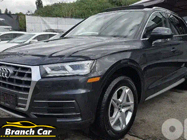 Audi Q5 Quattro Premium Plus 2018 dark blue on brown (clean carfax)