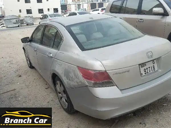 هوندا أكورد 2009 فضية للبيع | فل أوتوماتيك | جلد | فتحة سقف | 10,000 درهم إماراتي