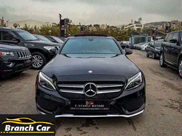 فرصة لا تعوض! مرسيدس C300 2018 فل كامل أسود × أسود | نظافة وكالة للبيع!