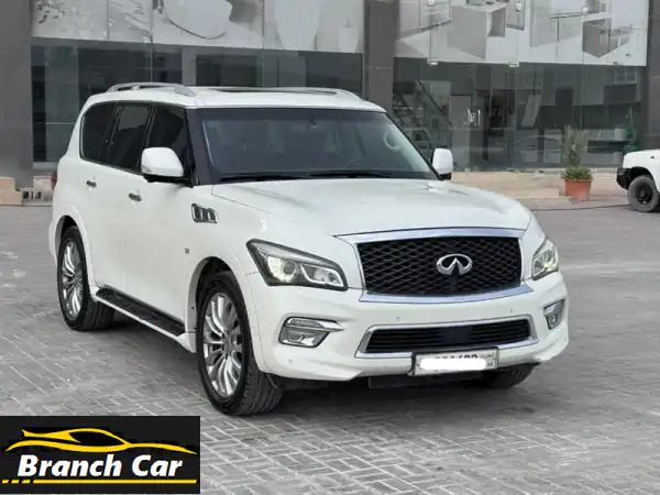إنفينيتي qx80 / 2016 (أبيض) عدد الكيلومترات 159,900 كم،...