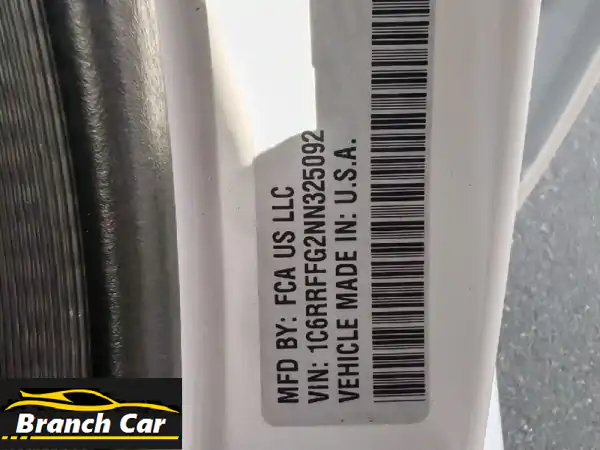 دودج رام موديل 2022 نظيف وجاهز للاستخدام.