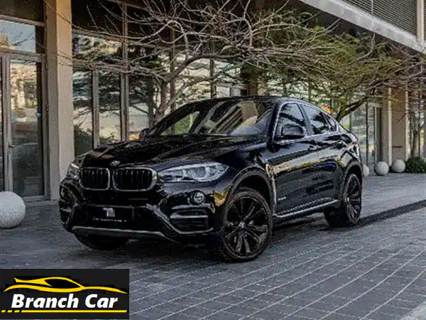 للبيع: BMW X6 35i XDIVE 2018 - 59,000 كم فقط | لون نادر أسود/أحمر |...