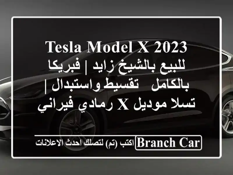 Tesla Model X 2023 للبيع بالشيخ زايد | فبريكا بالكامل -...
