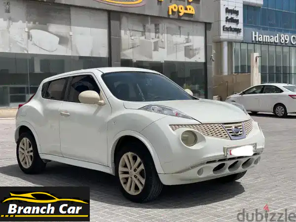 نيسان جوك 2013 بيضاء | Mid Option | كاميرا، بلوتوث، حساسات |...