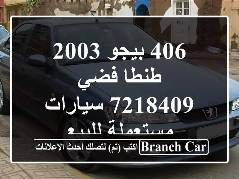 406 بيجو 2003 طنطا فضي 7218409  سيارات مستعملة للبيع