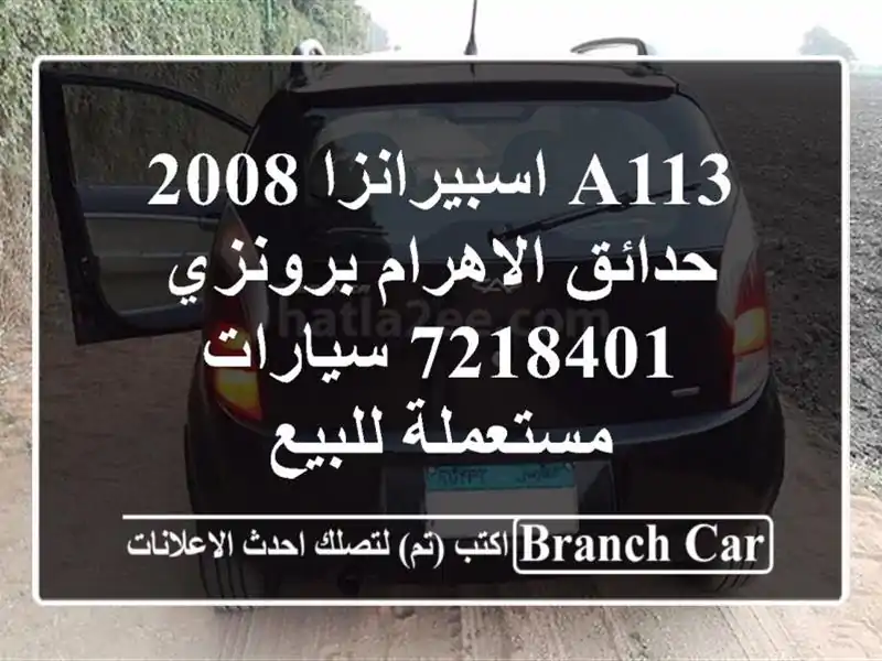 A113 اسبيرانزا 2008 حدائق الاهرام برونزي 7218401...