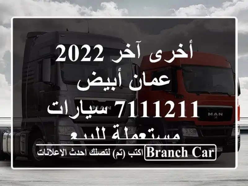 أخرى آخر 2022 عمان أبيض 7111211  سيارات مستعملة للبيع