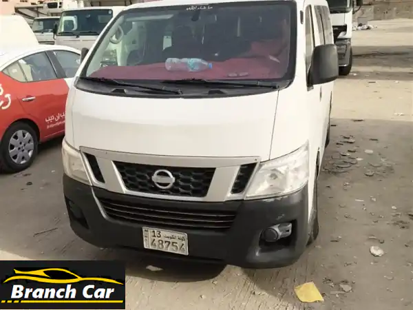 للبيع باص نيسان ⁦2015⁩ شرطه فحص جير ماكينه شاص