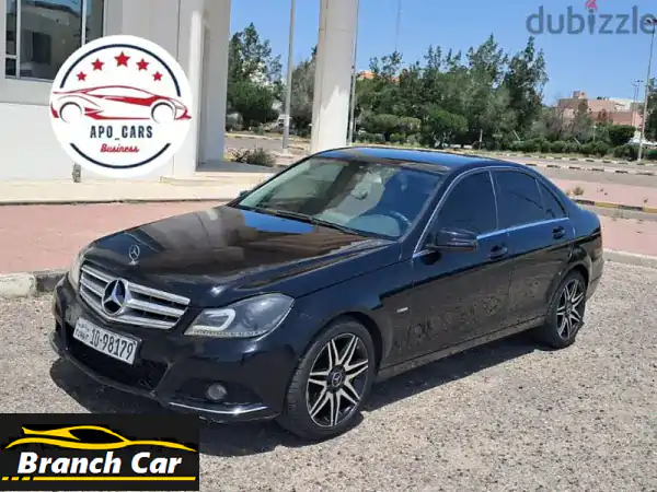 مرسيدس C200 2012 أسود ملكي | فخامة كاملة المواصفات...