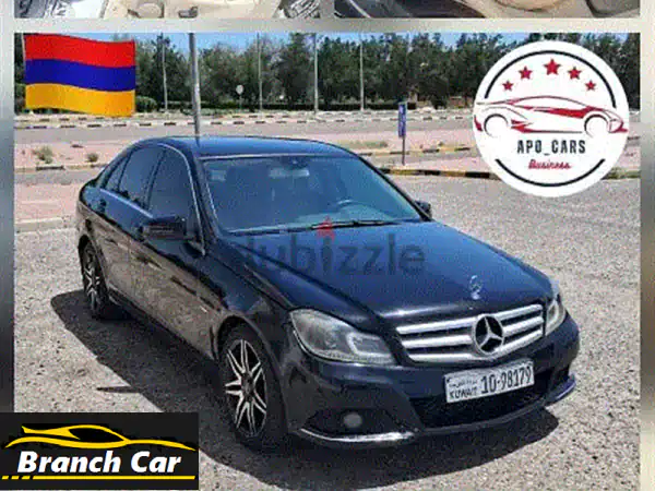مرسيدس C200 2012 أسود ملكي | فخامة كاملة المواصفات بحالة استثنائية (وارد الوكالة)