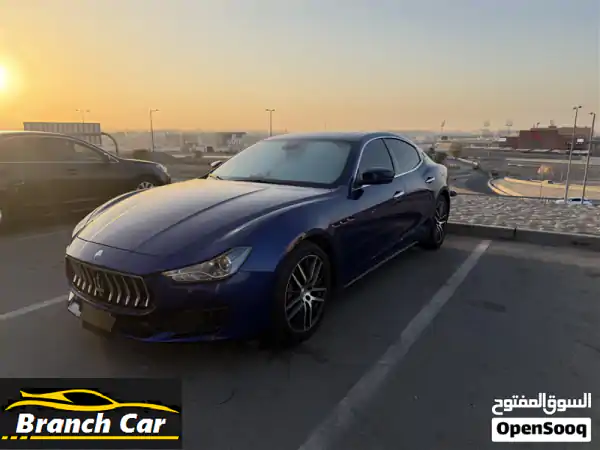 Maserati Ghibli 2018 – Excellent Condition – Blue with Red Interior