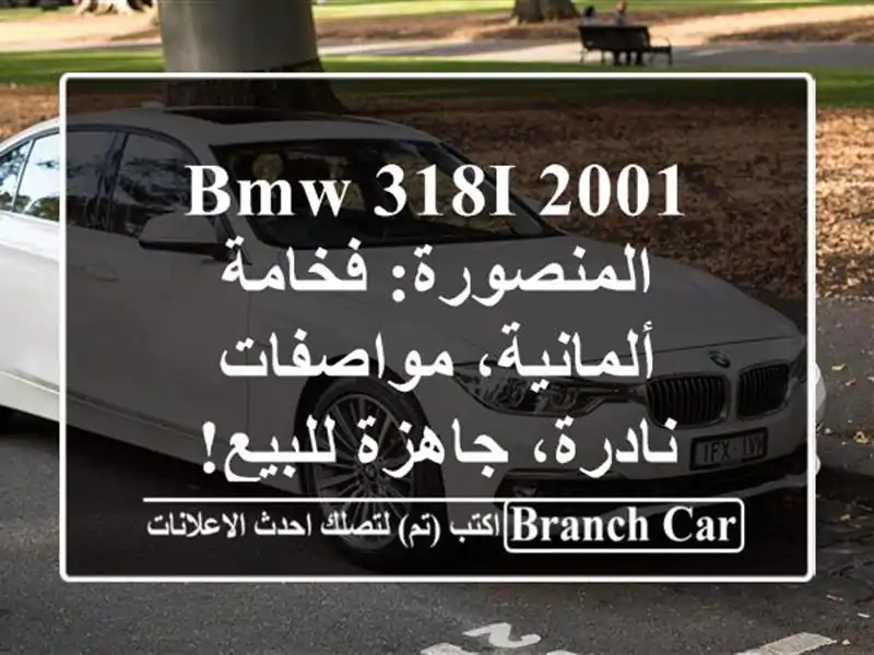 BMW 318i 2001 المنصورة: فخامة ألمانية، مواصفات نادرة،...
