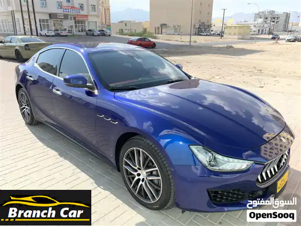 Maserati Ghibli 2018 – Excellent Condition – Blue with Red Interior