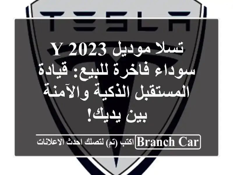تسلا موديل Y 2023 سوداء فاخرة للبيع: قيادة...