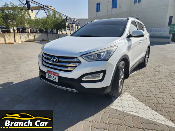 فرصة استثنائية! هونداي سنتافي 2015 خليجي فل كامل أبيض...