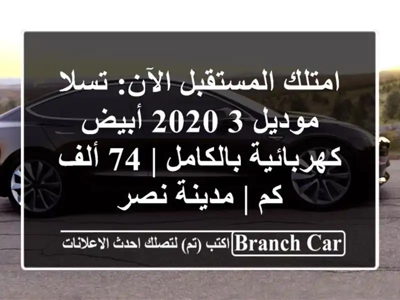 امتلك المستقبل الآن: تسلا موديل 3 2020 أبيض...