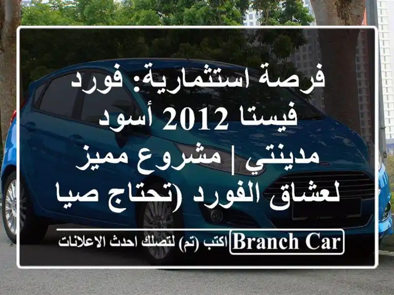 فرصة استثمارية: فورد فيستا 2012 أسود - مدينتي | مشروع...