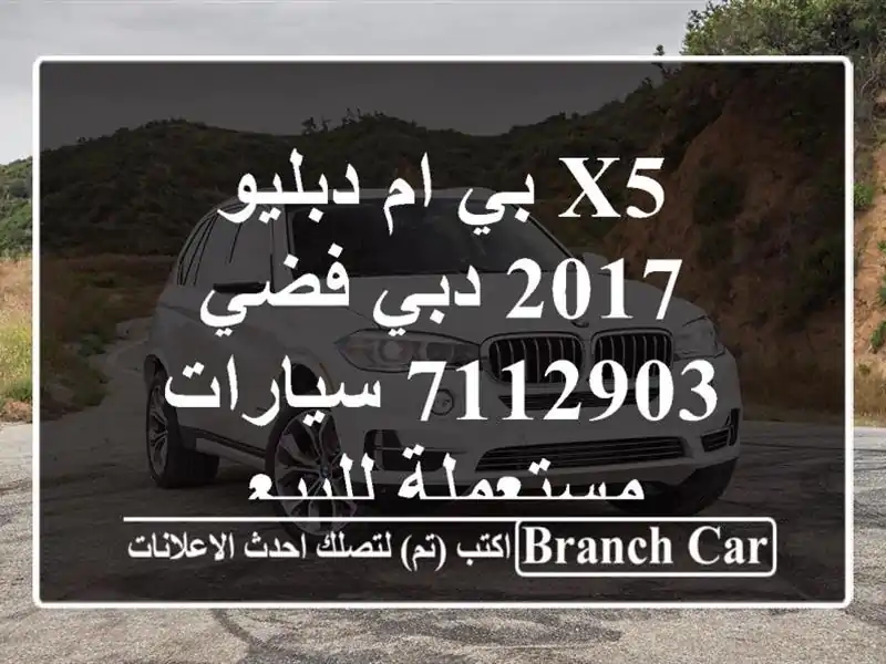 X5 بي ام دبليو 2017 دبي فضي 7112903  سيارات مستعملة للبيع