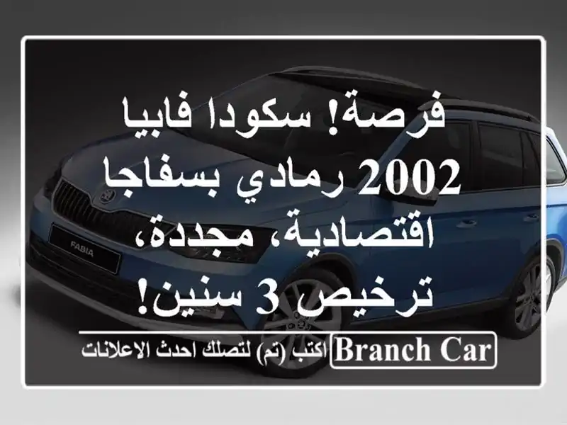 فرصة! سكودا فابيا 2002 رمادي بسفاجا - اقتصادية،...