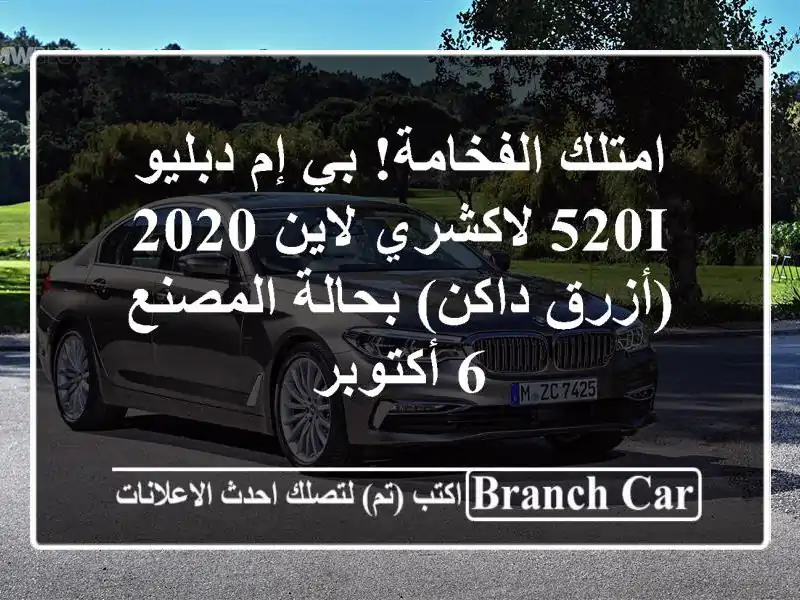 امتلك الفخامة! بي إم دبليو 520i لاكشري لاين 2020 (أزرق...