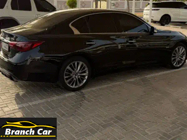 للبيع انفينيتي q50 خليجي موديل 2018، ثاني مالك من الوكالة، رقم 2، جلد، بدون فتحة، 4 سلندر، ماشي 167
