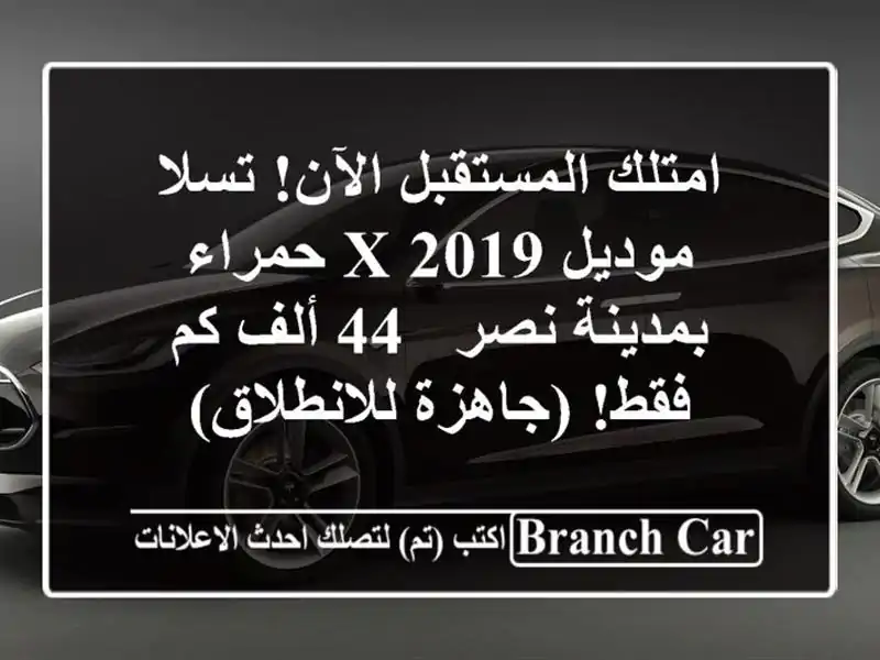 امتلك المستقبل الآن! تسلا موديل X 2019 حمراء بمدينة نصر...