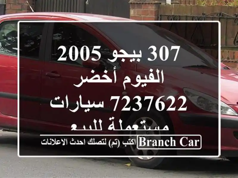 307 بيجو 2005 الفيوم أخضر 7237622  سيارات مستعملة للبيع