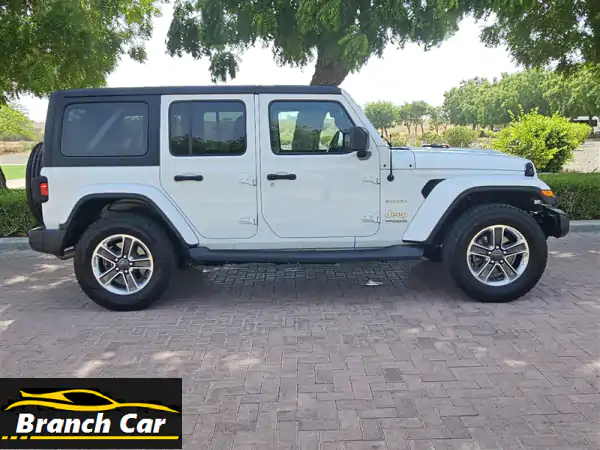 للبيع: جيب رانجلر JL صحارى 2019 أبيض | مغامرة 4x4 جاهزة بمسقط!