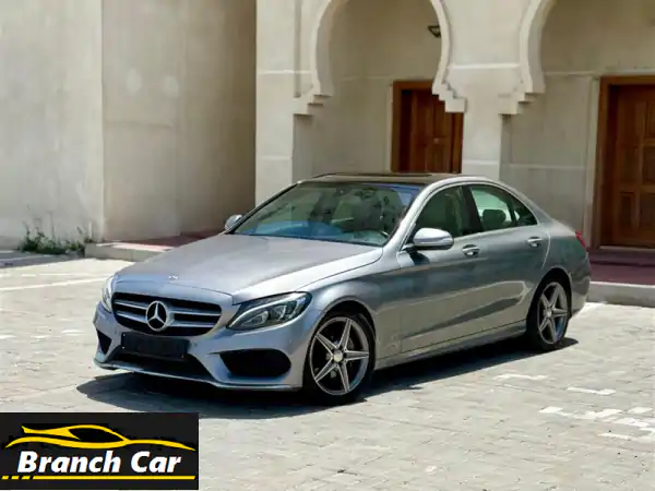 امتلك الفخامة بسعر مميز: مرسيدس بنز C200 2015 خليجي فل أوبشن بحالة الوكالة في دبي!