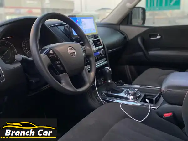 نيسان باترول xe 2023 (أسود) عدد الكيلومترات 57,700 كم، خيار متوسط جنط ألمنيوم، كاميرا، حساسات، ...