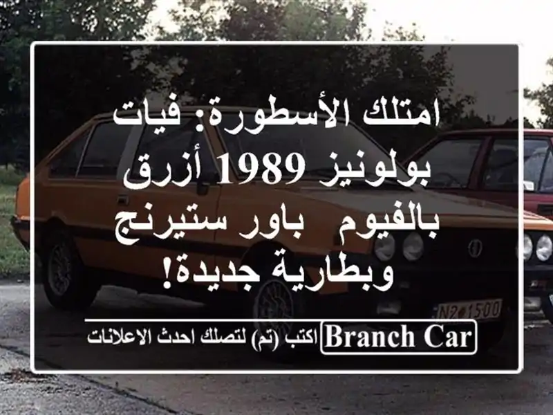 امتلك الأسطورة: فيات بولونيز 1989 أزرق بالفيوم -...