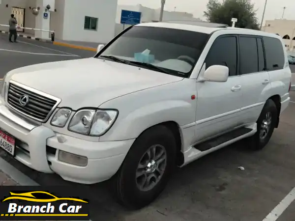 للبيع لكزس lx 470 لون أبيض فل أوبشن، ملكية 9 شهور، سيرفس كامل، لا يحتاج مصاريف، فتحة سقف، من الداخل