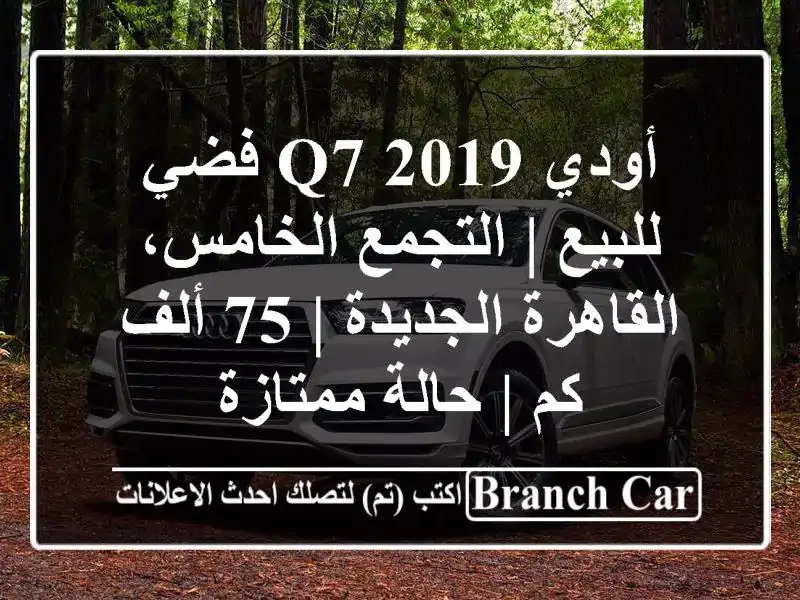 أودي Q7 2019 فضي للبيع | التجمع الخامس، القاهرة الجديدة |...