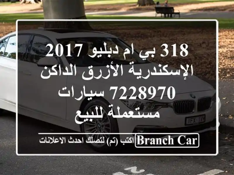 318 بي ام دبليو 2017 الإسكندرية الأزرق الداكن 7228970...