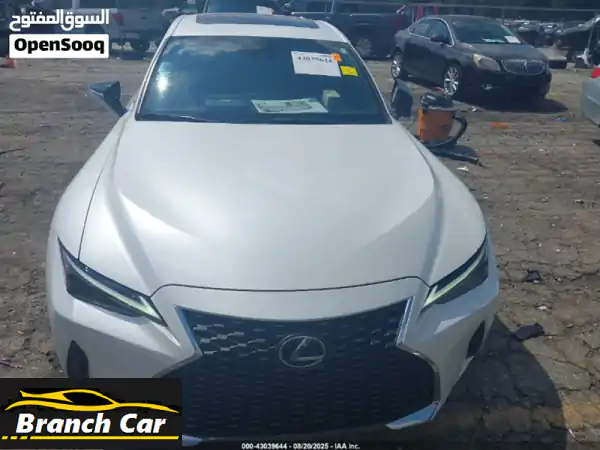 LEXUS IS 300 WHITE 2023,FULL OPTION,AMERICAN SPECS,VCC,RUN N DRIVE JTHCA1 D28 P5126629