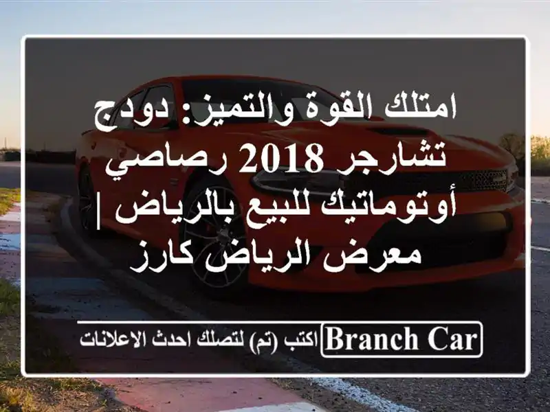 امتلك القوة والتميز: دودج تشارجر 2018 رصاصي...