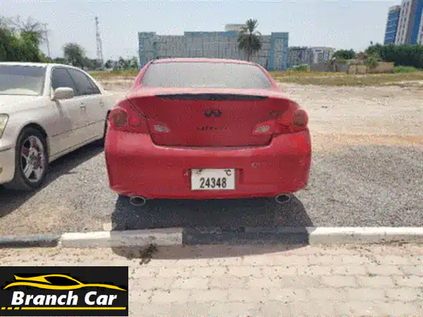 انفينيتي G37 2012 خليجي للبيع: أداء رياضي وفخامة آسرة بسعر 4500!