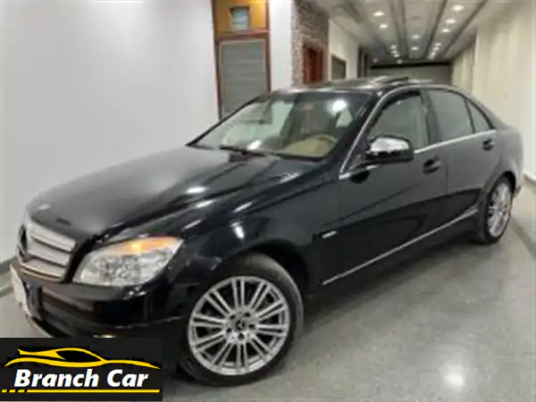 مرسيدس C200 2008 فابريكا دواخل | أسود أتوماتيك فتحة سقف...