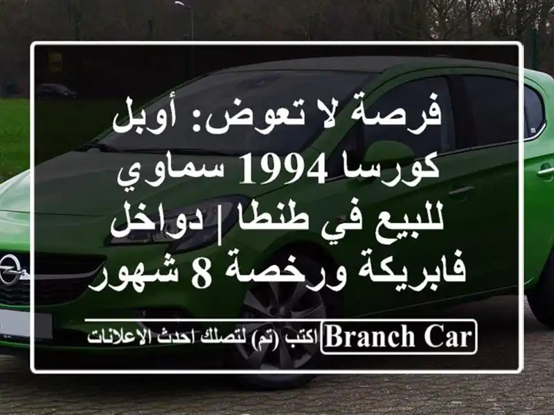 فرصة لا تعوض: أوبل كورسا 1994 سماوي للبيع في طنطا |...