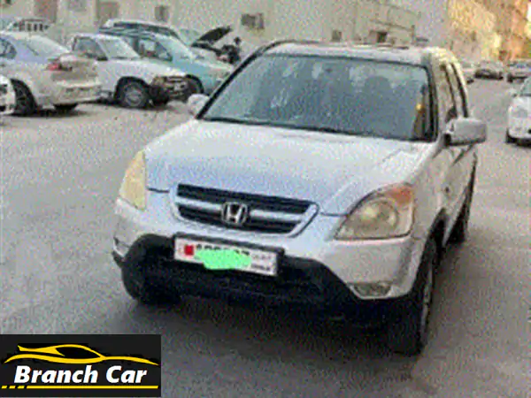 للبيع هوندا crv موديل 2002 فل أوبشن نظيف جداً...