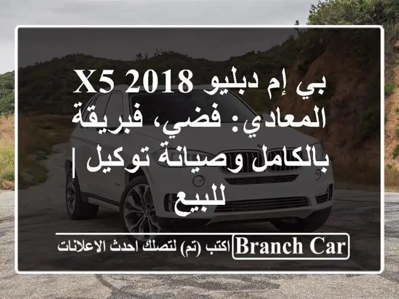 بي إم دبليو X5 2018 المعادي: فضي، فبريقة بالكامل...